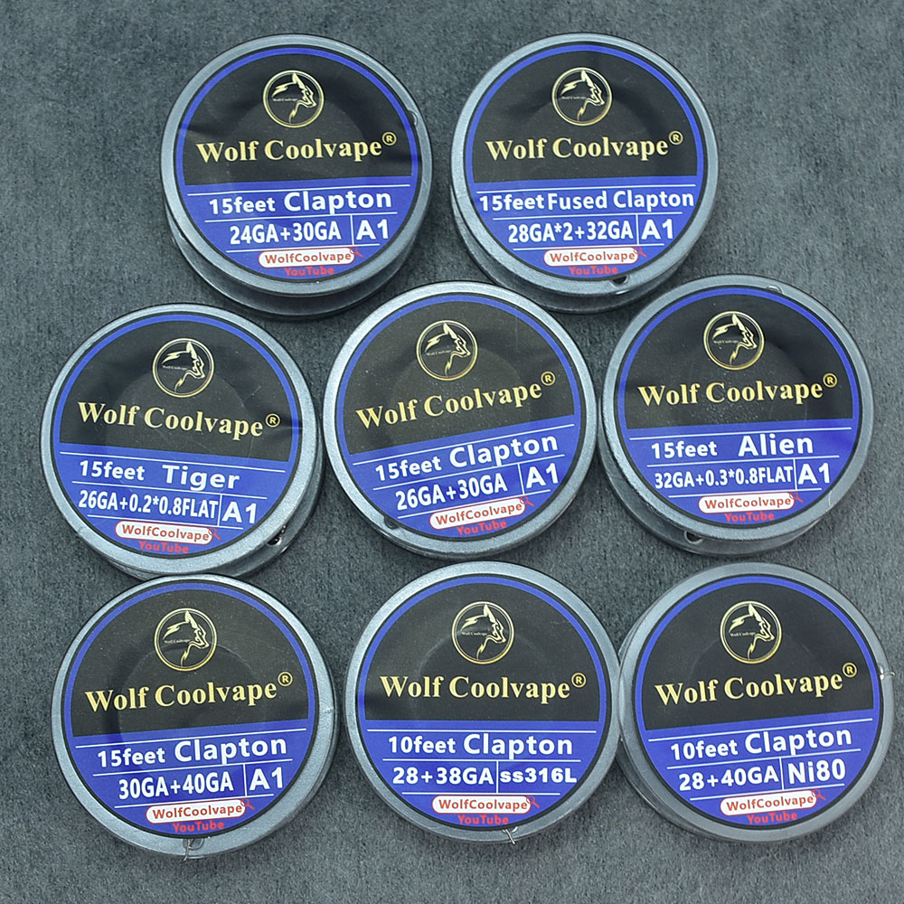 Clapton Wire Pre Built - Alien Gesmolten Clapton Draad Tijger Coils
