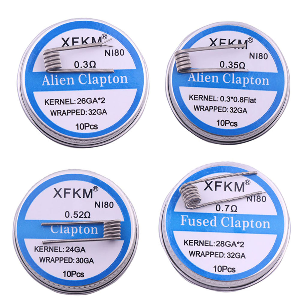 Clapton Wire Pre Built - Voorgebouwde Binnendiameter 3Mm Spoel Gesmolten Clapton